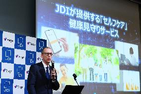 Japan Display's health monitoring service "Virgo" presentation